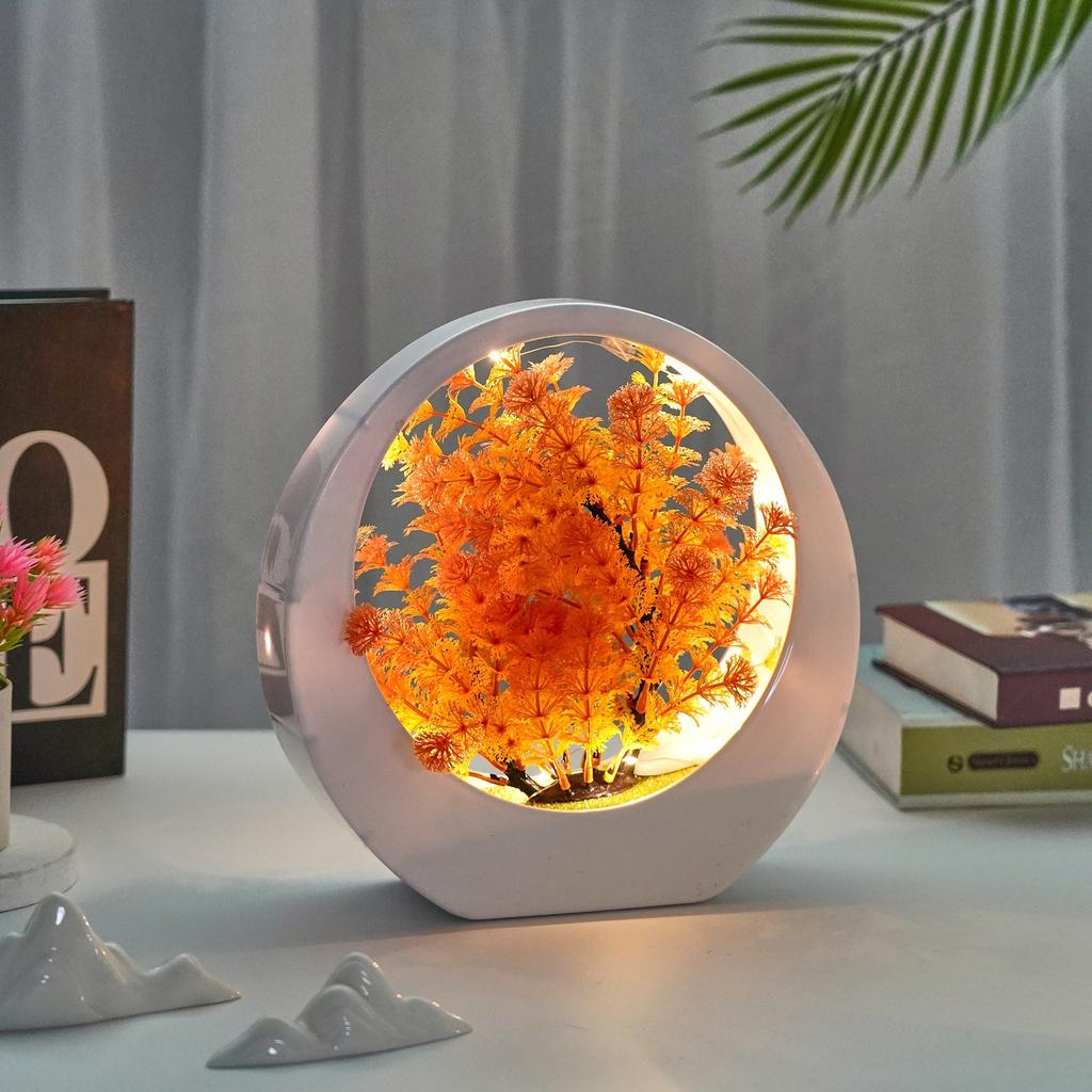 LED Artificial Bonsai Tree,Modern Home Office Decor, Warm Night Light, Festive Gift, Perfect for Various Occasions