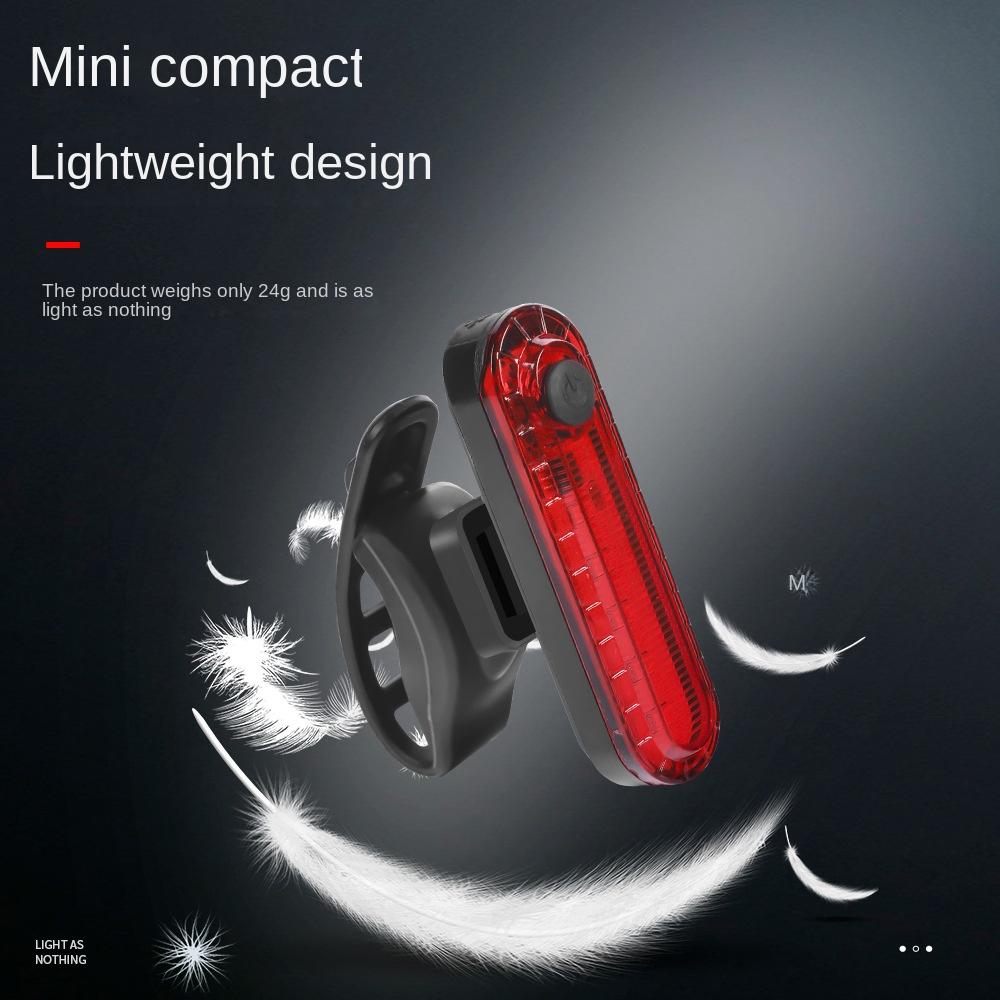 Rear Bike Tail Light USB Rechargeable Red Ultra Bright Taillights Fit On Any Bicycle/Helmet Easy To Install for Cycling Safety