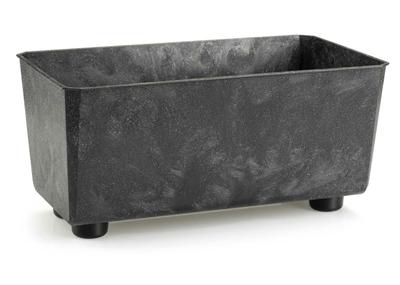 Salvia Black Concrete Flower Box