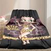1pc Betty Boop Blanket, Home Printed Throw Blanket - Soft Blanket Gift for Family, Washable Sofa Bed Blanket