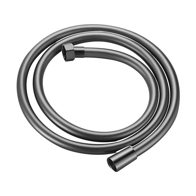 Silver/Grey PVC Anti-Tangle, Anti-Explosion, Heat & Pressure Resistant Shower Hose
