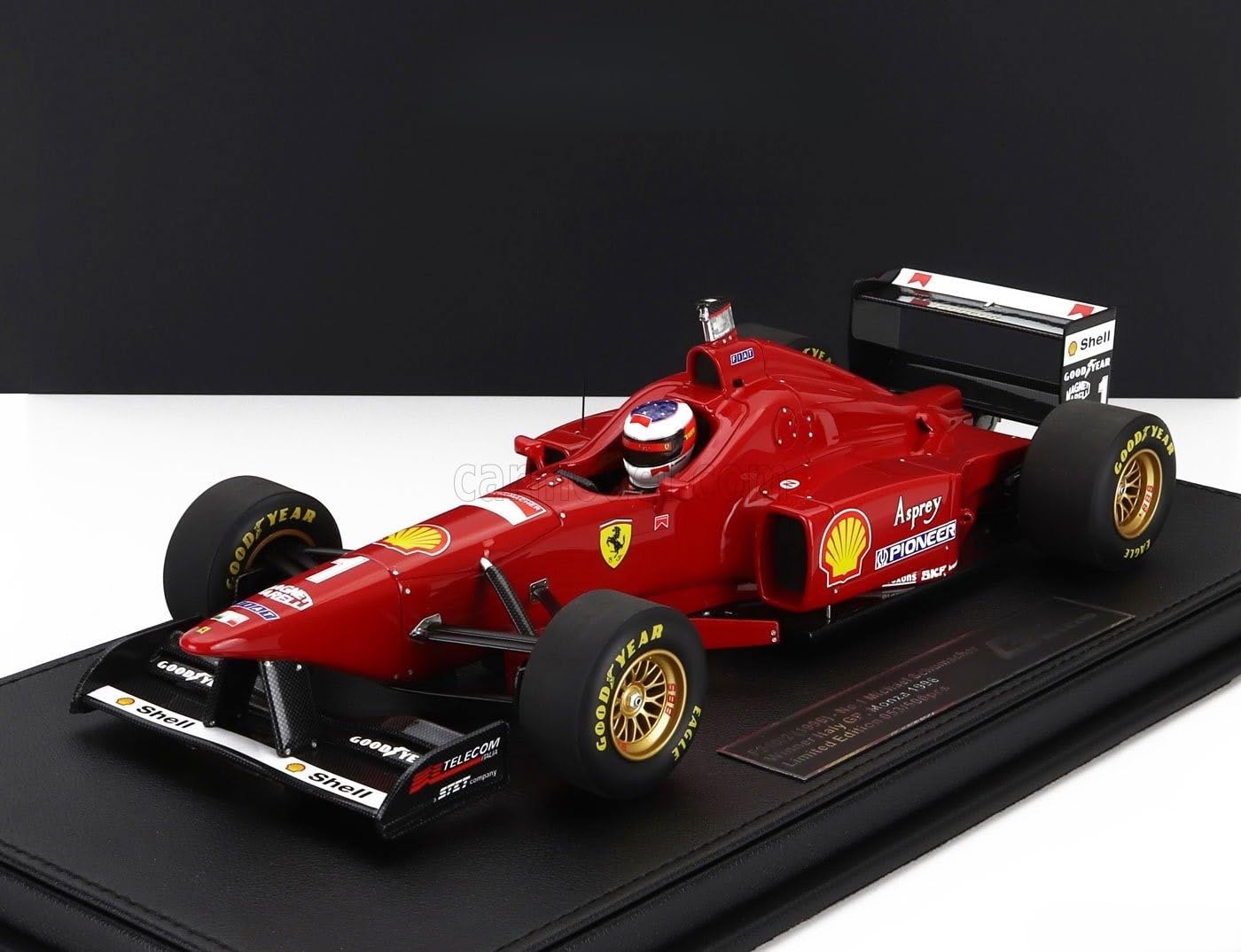 GP REPLICAS 1/18 Ferrari F310/2 #1 Michael Schumacher 1996 Italian Grand Prix Winner Model with Driver Figure MICHAEL SCHUMACHER