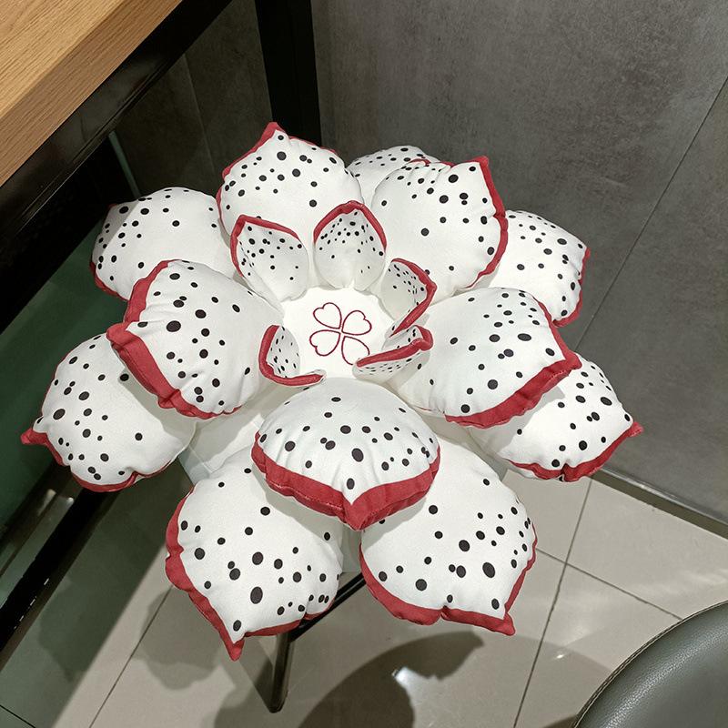Cuscino Peluche Fiore di Loto Simulato Pianta Succulenta Loto Giocattolo Peluche Ornamento Divano Soggiorno Ornamento Bambola Cuscino Cuscino Premium
