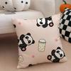 Lovely Cute Chinese Animal Art Panda Cushion Cover Throw Pillow Cover Hidden Button Durable Polyester Chair Cushion