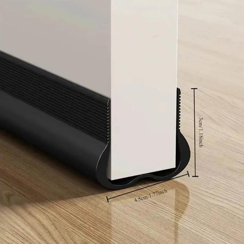 PVC Einstellbare Türboden-Dichtungsleiste Wetterleiste Unter Tür Zugluftstopper Dicker Kälteabweisender Spaltfüller Dichtungs-Wetterleiste