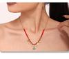 Christmas Zircon Tree Pendant Necklace - Light Luxury Stainless Steel Jewelry for Women