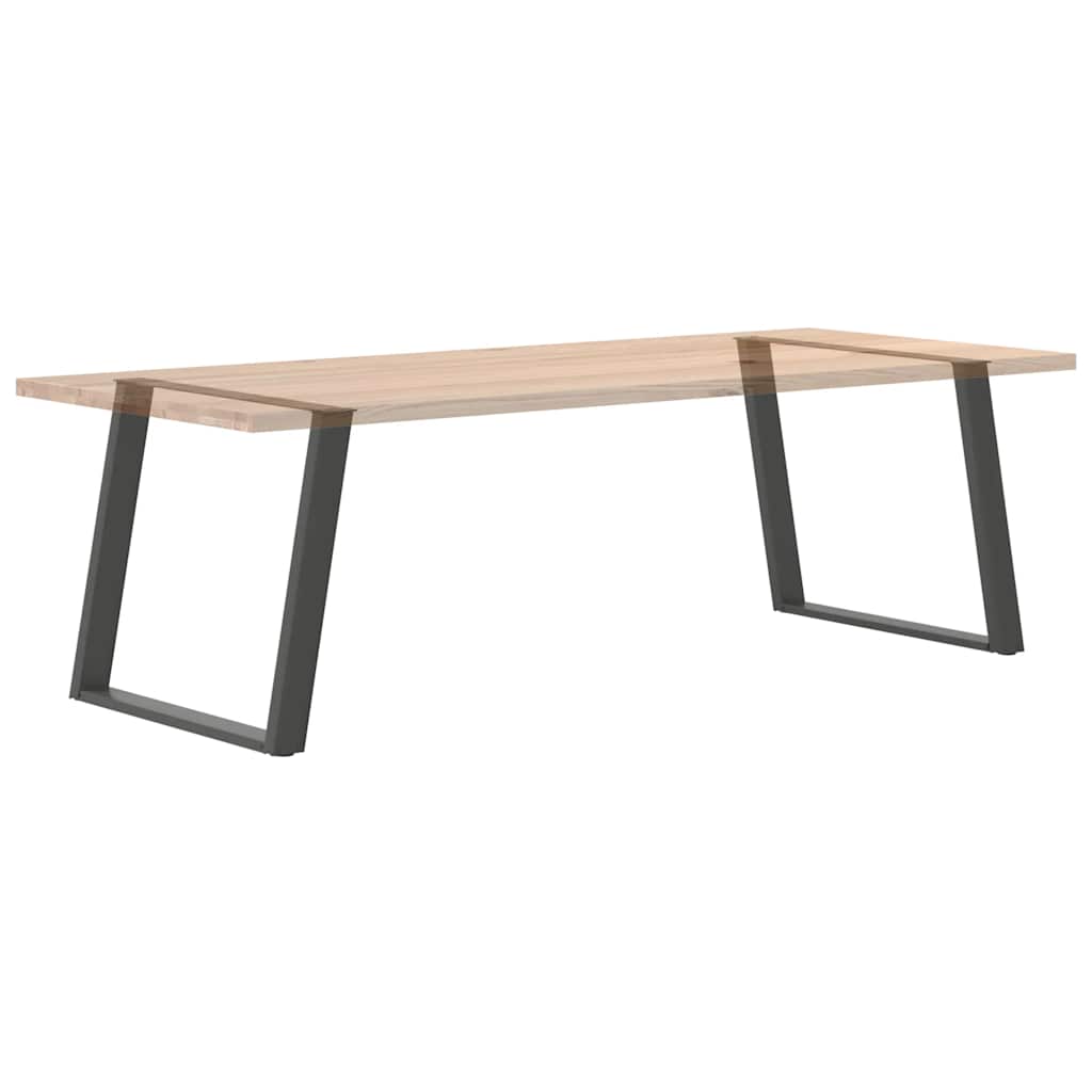 Vidxl Dining Table Legs, 2 Pcs, Anthracite, 90X(72-73)Cm, Steel