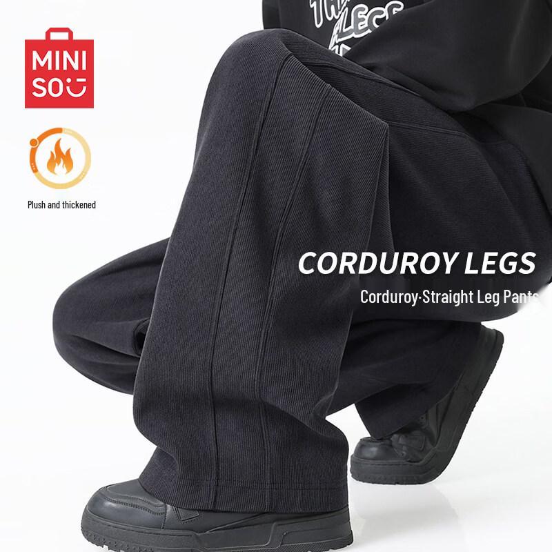 MINISO Men s Winter Corduroy Lined Casual Pants 3XL