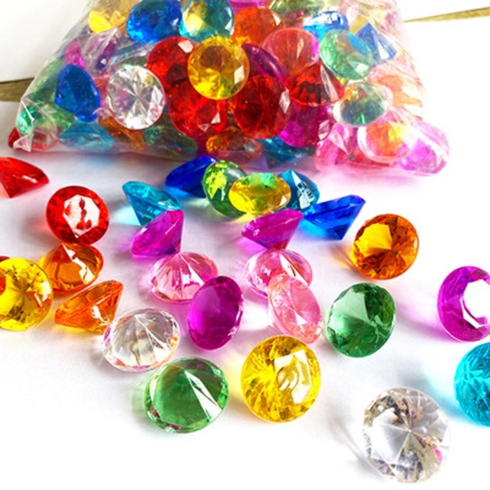 Bulk Acrylic Pirate Jewels for Your Treasure Hunting Event (100 Pieces)