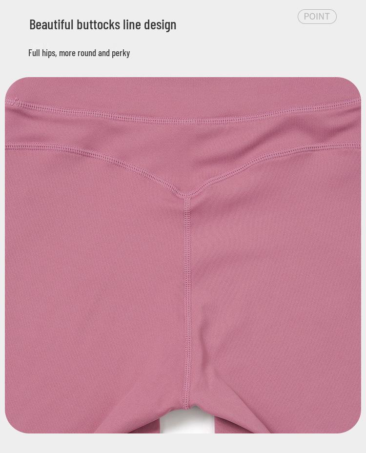 Hohe Taillen Farbe Block Po-Hebende Yoga-Shorts – Damen Gerippte Nude-Gefühl Lauf-Sport-Shorts (Stil 3129)