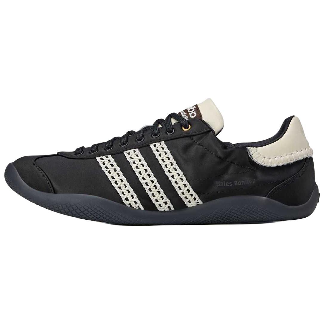 Wales Bonner x adidas Karintha Черные Белые Унисекс Кроссовки Основной Черный Темно-Коричневый Кремово-Белый IH7259 36⅔