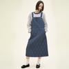 CHIQUITA [24 Winter] Quilted Overall Skirt (Like Denim) Navy 244204Snv