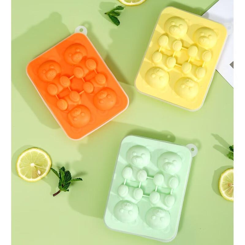 5-Piece Cute Bear Ice Cube Mold Set