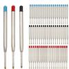 5/10/20pcs L:3.9 em recargas de caneta esferográfica para canetas parker ponto médio azul vermelho preto hastes de tinta para escrever artigos de papelaria de escritório