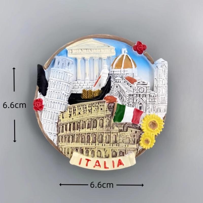 Italy Souvenirs Fairy Tale Sicily Fridge Stickers Wedding Gifts Circus Venice Pisa Fridge Magnets Home Decoration Wedding Gifts