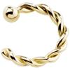 Fake Piercing Copper Women Girls Men Titanium Ring Twisted Rope Fake Nose Ring Nose Hoop Rings