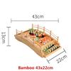Lemn japonez din lemn Bucătărie Sushi Bridge Bărci Pin Creativ Sushi Sashimi farfurie Plato Sushi Veselă Ornament de decorare