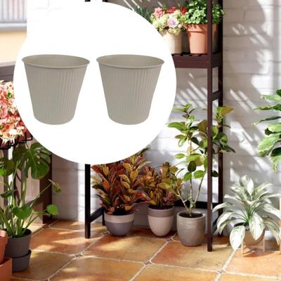 2 Stück Blumen Eimer Töpfe Stifthalter Outdoor Topf Make-up Pinsel Behälter für Zuhause Schreibtisch