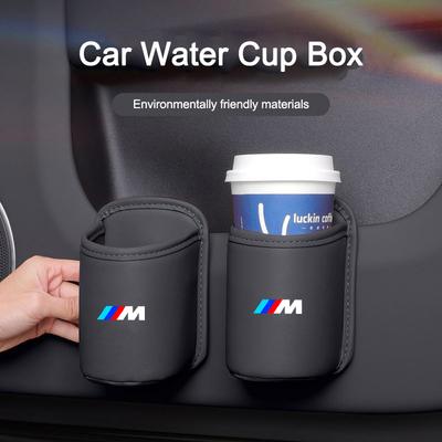 Car Door Cup/Back Seat Cup Holder Drink Rack Storage Bin For Performance X1 X3 X5 E39 E46 E90 F20 E60 E34 E36 E52 F30 M3 M5