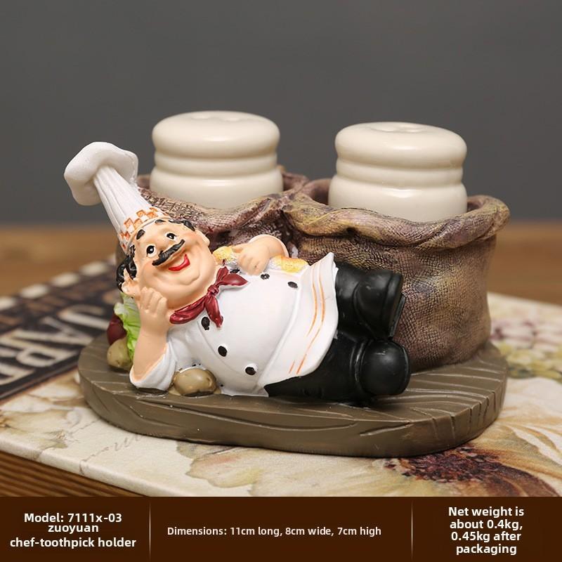 European Themed Resin Chef Figurine Ornament For Birthday Or Graduation Gift