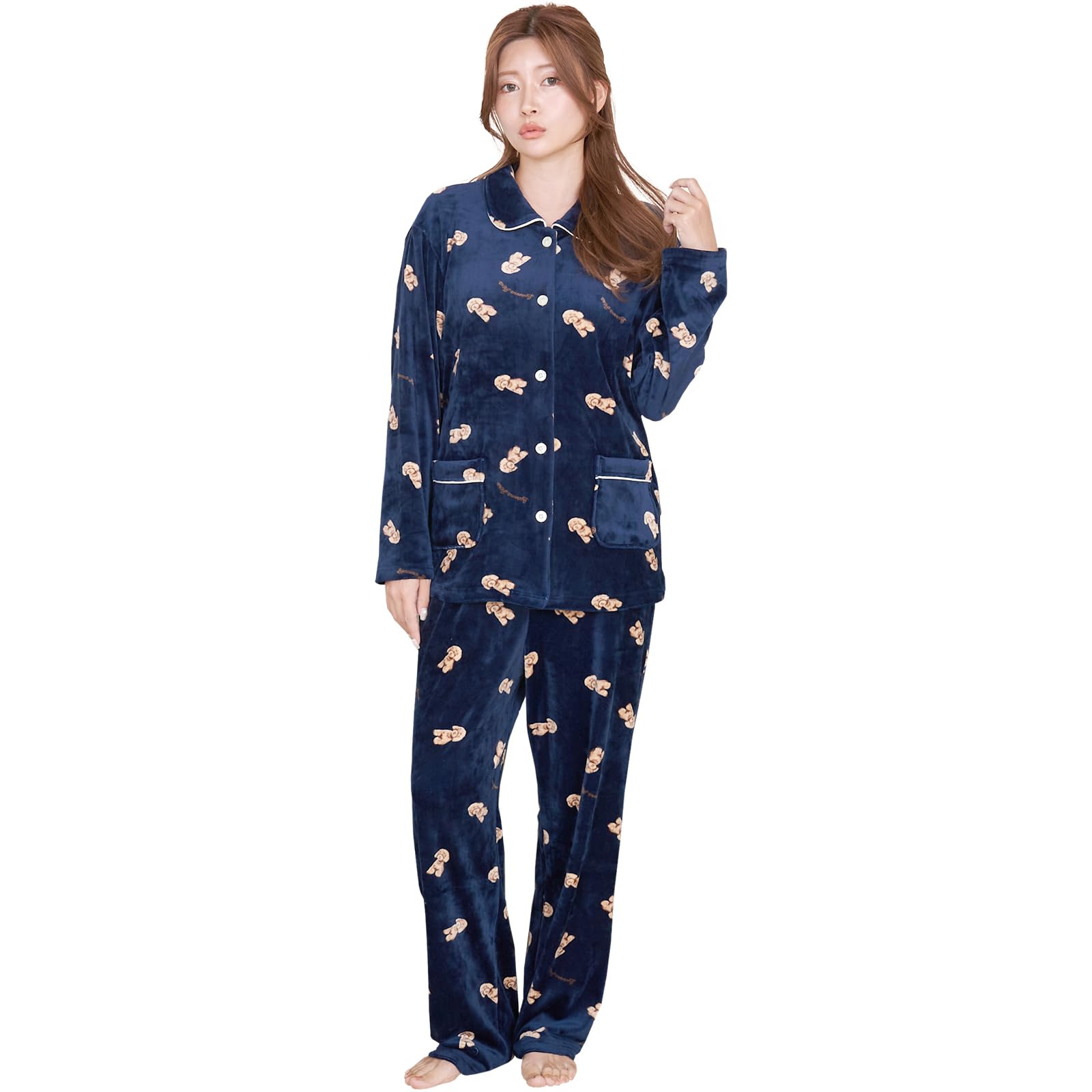 

Топ с длинным рукавом и низ, разработанные Sleep and Skin, Идеальный подарок на день рождения Луанна Джена QWHI06 Женская пижама с CICA, Домашняя одежда, Комплект, Эксперты,