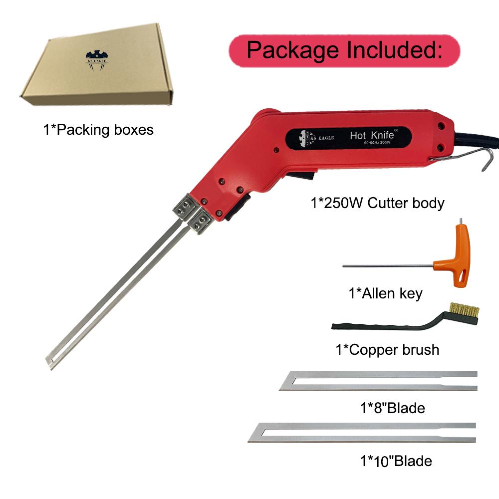 Electric Foam Cutter Hot Knife Tools Adjust Temperature Styrofoam Cutting Machine Hot Knife Non-Woven Fabric Rope Cutter Knife