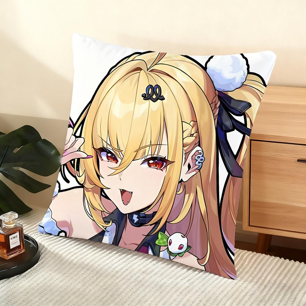 Game Zenless Zone Zero Cushion Cover Soft Short Plush Pillow Cover Smooth Cozy Texture Aesthetic Cushion Case Home Decor