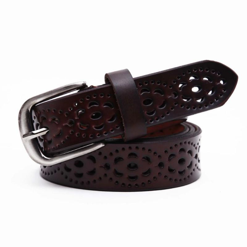 New Women Fashion Wide Genuine Leather Belt Female Without Drilling Top Quality Jeans Belts