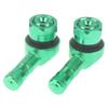 2Pcs Cnc Motorcycle 90 Degree Angle Wheel Tire Stem Tubeless Valve Aluminum