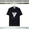 280g Double Yarn Cotton T-Shirt Couples Casablanca Castle Print Short Sleeve Round Neck Loose Fit