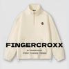 Fingercroxx Men's Winter Half-Zip Thickened Fleece Sweatshirt