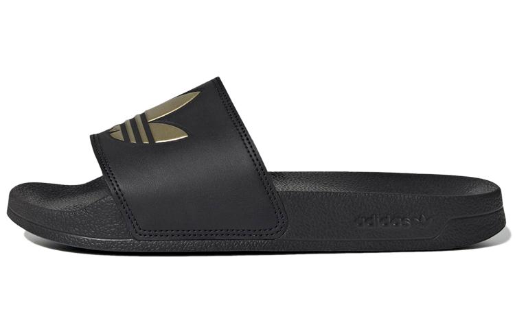 Adidas Wmns Adilette Lite Slide  Black Matte Gold  Women s GZ6196 38