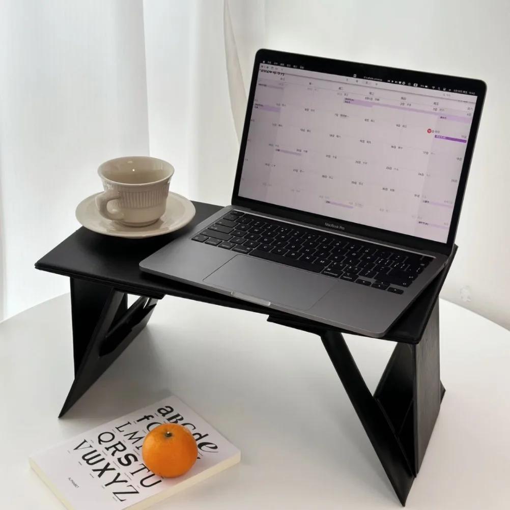 

Foldable Laptop Work Table Multi Functional Bed Breakfast Table Camping Adjustable Portable Computer Holder Desk Bed