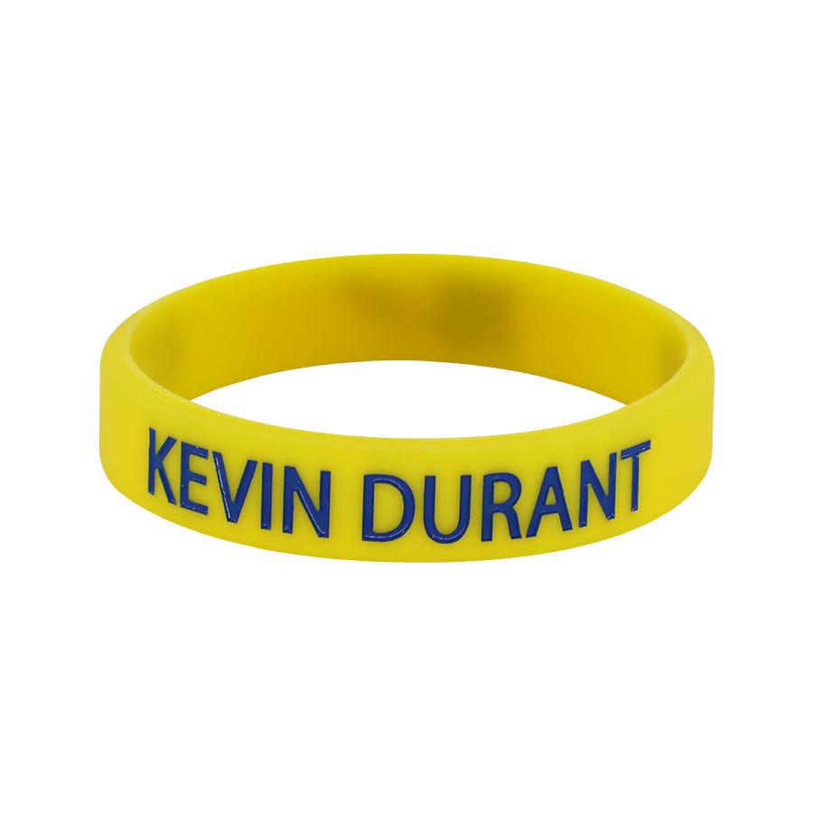 Kevin Durant Autographed Douyin Warriors Silicone Wristband Gift Bracelet with 'God Hand' KD Ring - Collector's Edition