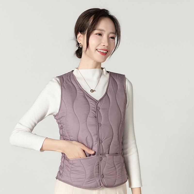 Autumn and Winter Waistcoat Ladies Plus Velvet Fashion Korean Version of The Wild Waistcoat Thickened Warm Inner Wear Slim Outer Wear
