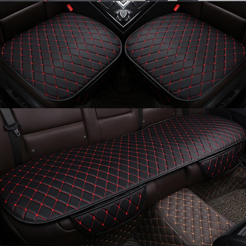Husă scaun auto Pernă Automobile Piele PU Accesorii universale pentru interior auto Set de protecție în patru anotimpuri Covoraș pentru scaune stil auto
