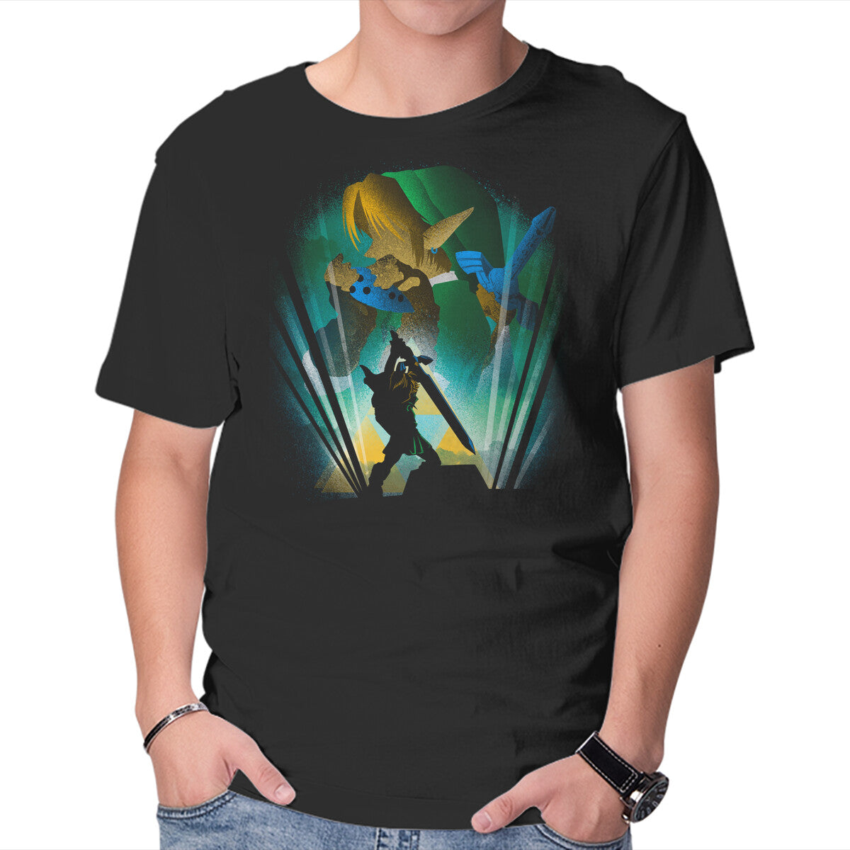 Unisex Crew Neck T-Shirt The Hero Of Time Graphic Short Sleeve Casual Tee XXXL