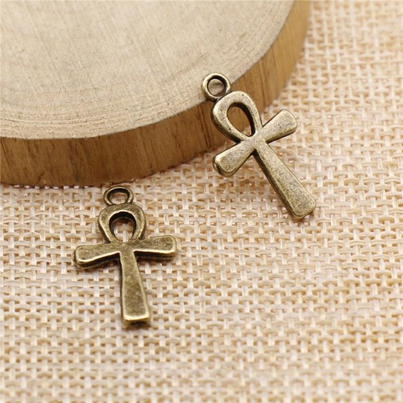 Set of 10pcs Classical Religious Crucifix Necklace Pendant Elegant Alloy DIY Jewelry Accessories Gift For Men Women