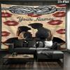 Culpa Mia Custom Name Wall Tapestry Aesthetic Wall Hanging Printed Fabric Blanket Decorative Tapestries For Bedroom Living Room Home Decor