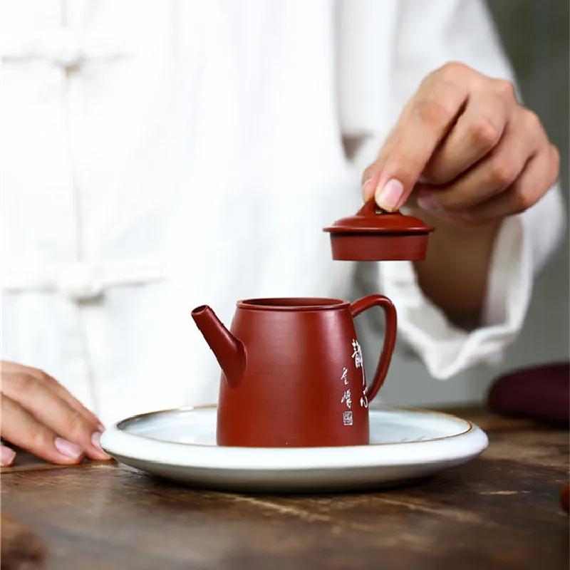 90 ml lila Ton Teekanne handgefertigt Dahongpao Teeset authentische Roherz Zisha Beauty Wasserkocher Tie Guanyin Puer Drinkware
