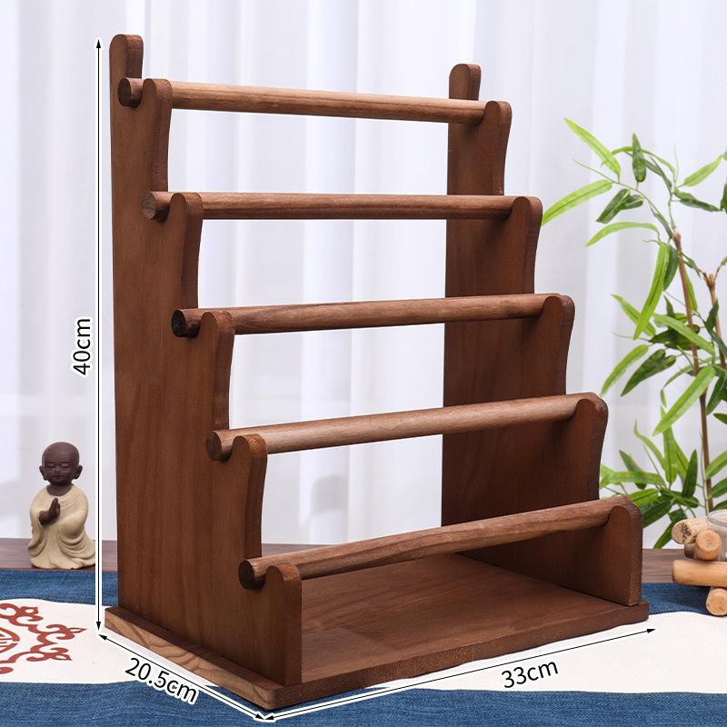 Solid Wood Creative Display Stand for Jewelry, Figurines, Snacks, and Succulents