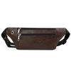 Bauchtasche Herren Tragbarer Gürtel Handy-Bauchtasche Schicht PU-Leder Multifunktional Einzelne Schulter Crossbody Handy-Tasche