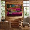 Baroque Tropical Leopard Tapestry, Luxury Wall Hanging, Vintage Animal Wall Decor for Bedroom Living Room