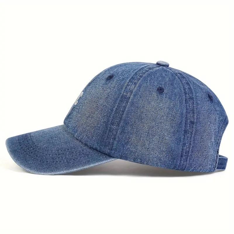 Vintage Dad Hat - Soft Washed Distressed Embroidered Heart Baseball Cap with Adjustable Strap - Unisex Couple Sun Hat for Women