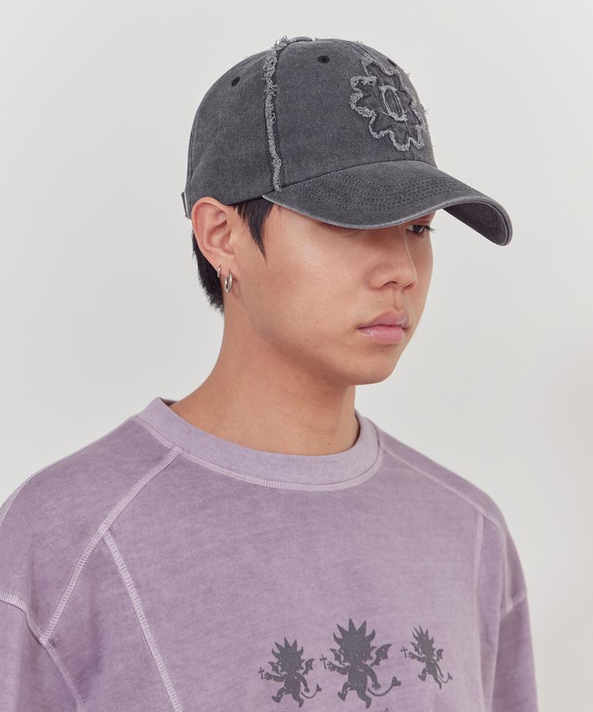 Tonilolenseu Applique Symbol Logo Ball Cap Charcoal