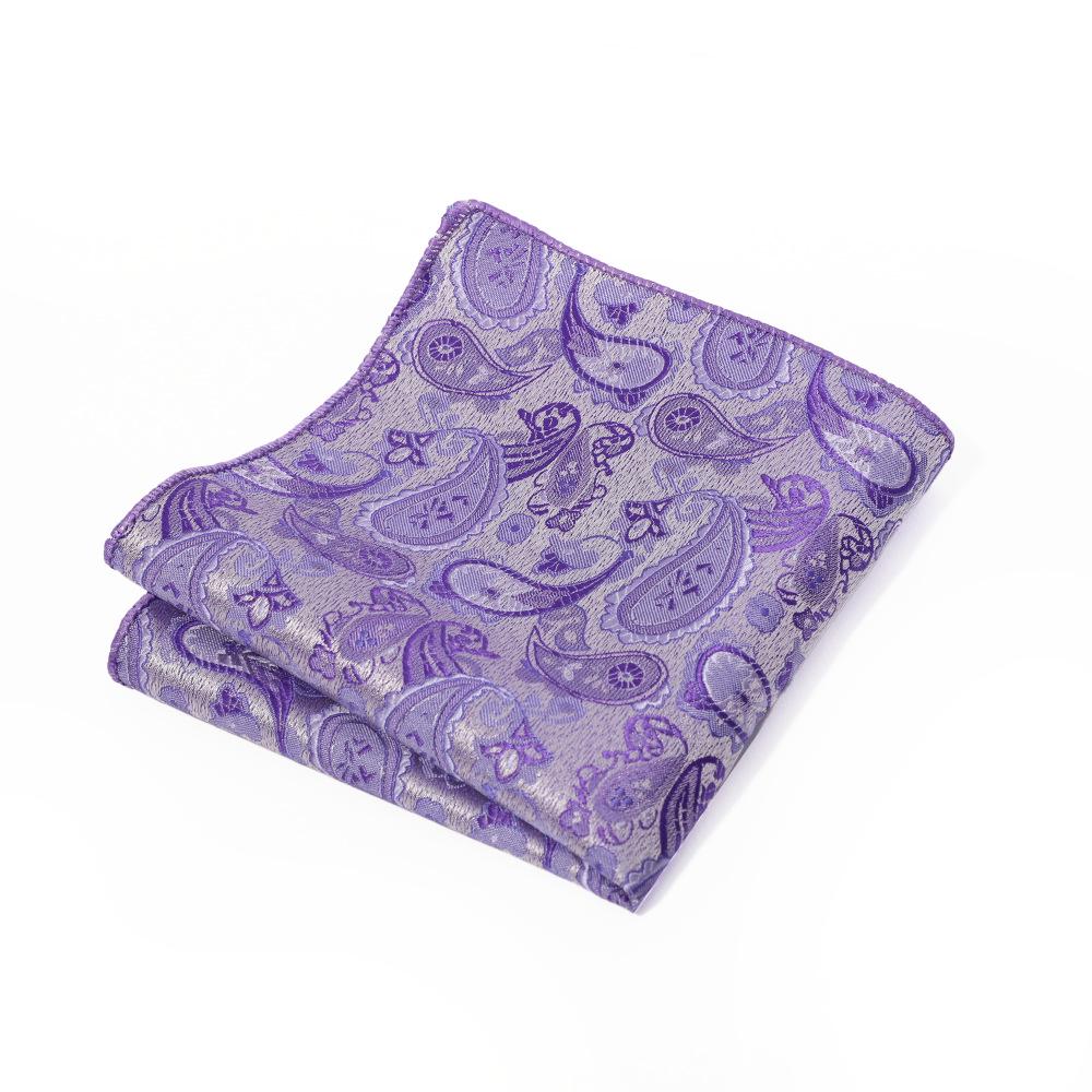 Fazzoletto da tasca in poliestere con motivo paisley da uomo per abiti da lavoro o casual