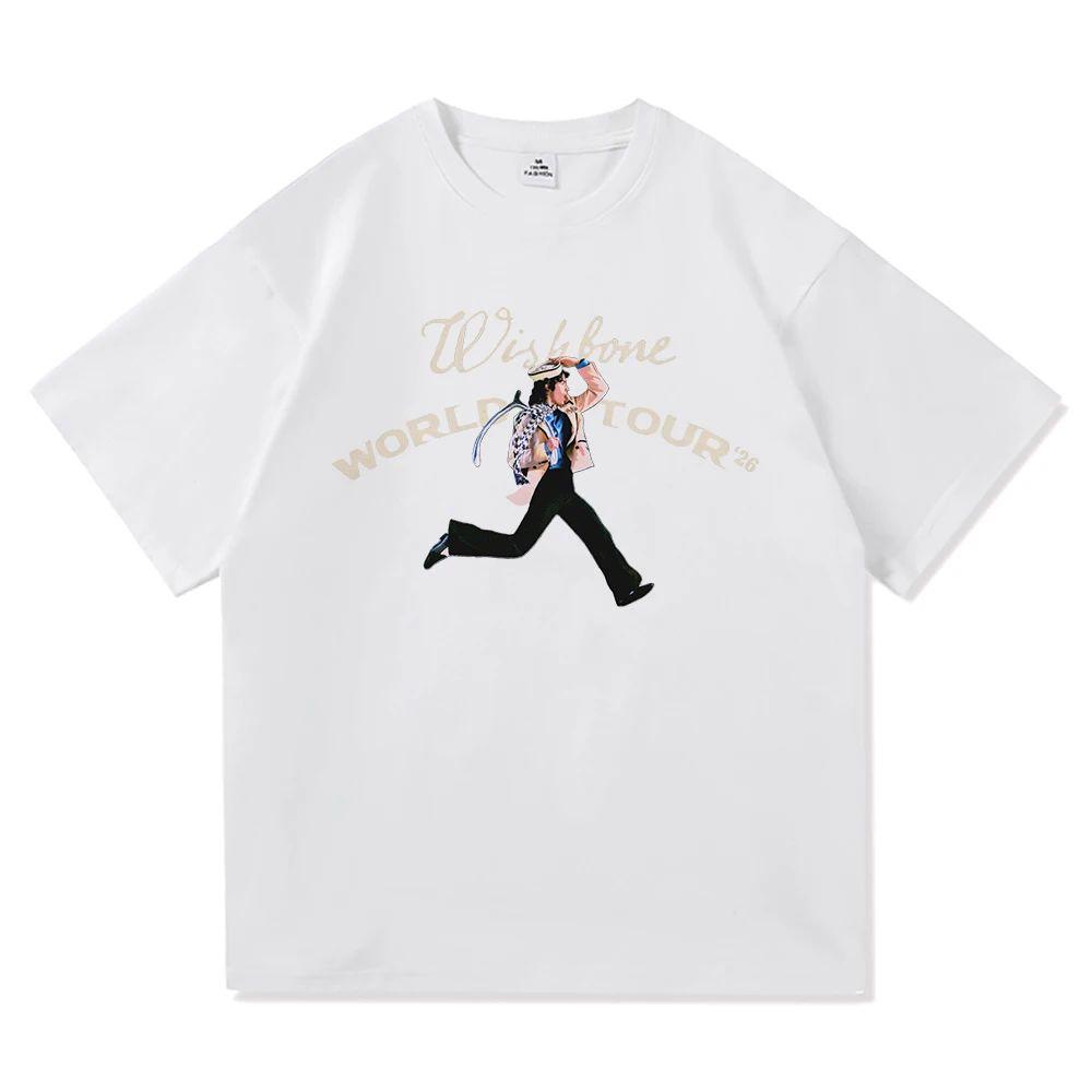 Hiphop Y2k Tops Conan Gray Wishbone World Tour 2026 T Shirt Fashion  Aesthetic Casual Vintage Casual Loose TShirt Unisex