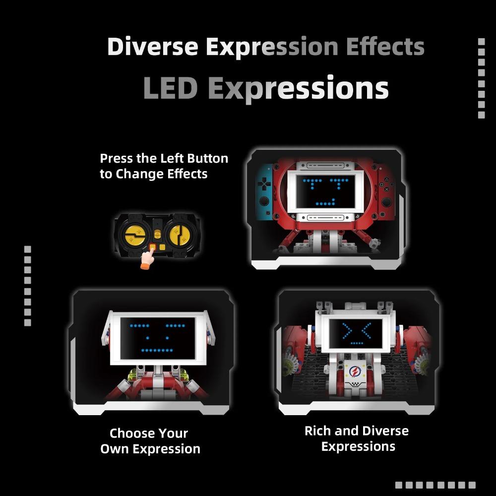 5 w 1 Zdalnie Sterowany Deformowany Robot Techniczne Klocki Budowlane Samochód Miasto Aplikacja RC Pojazd Czołg Klocki Zabawki dla Dzieci STEM DIY Prezenty