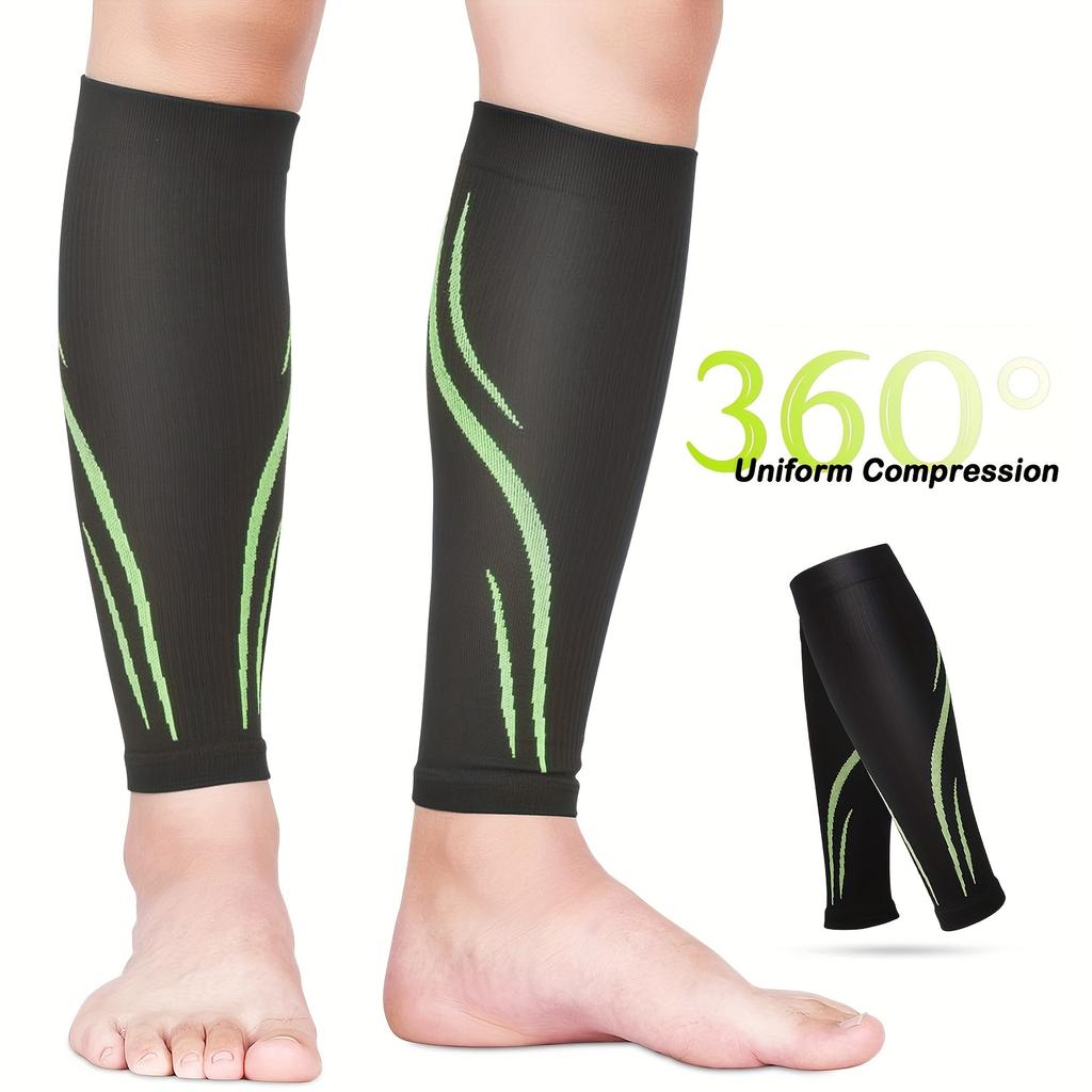 1 Pair Calf Compression Sleeves for Men & Women (20-30 mmHg), Leg Compression Sleeve Footless Compression Socks