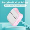Portable Mini Printer Wireless BT Thermal Printer Easy Operation Compatible for Android IOS Pocket Printer Label Maker